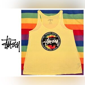 🏄🏻STUSSY COTTON SURF LOGO TANK🏄🏽‍♀️